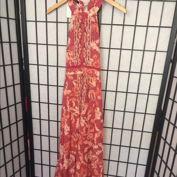 floral print split maxi dress - Picture 6 of 8